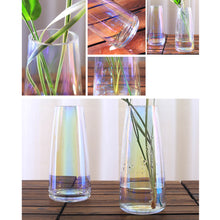 Load image into Gallery viewer, Personalised Engraved Vase | Rainbow Plated Glass Vase Flower Vase - EDSG
