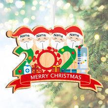 Load image into Gallery viewer, Personalised Lockdown Christmas Decorations Quarantined at Home 2021
