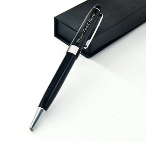 Personalised Engraved Stainless Pen and Box Set - EDSG