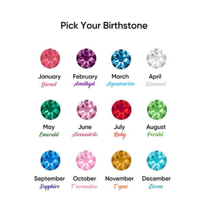 Personalised Birthstone Bracelets Engraved Bar Bracelet for Her Mothers Day Gifts