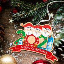 Load image into Gallery viewer, Personalised 2021 Christmas Holiday Ornament Quarantined at Home Lockdown Year Gift
