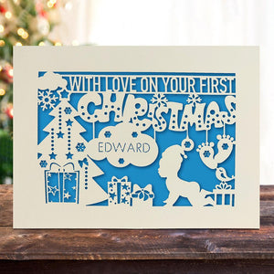 Personalised Merry Christmas Cards - EDSG