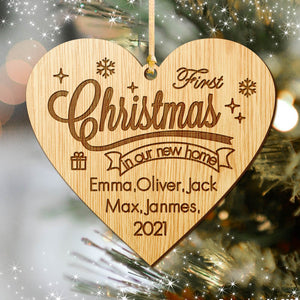 Personalised 1st Christmas Tree Bauble - EDSG