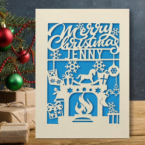 Personalised Merry Christmas Cards - EDSG