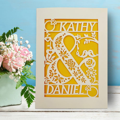 Personalised Anniversary Card for Husband for Wife - EDSG