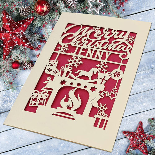 Personalised Merry Christmas Cards - EDSG