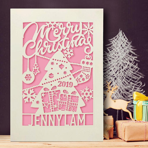 Personalised Merry Christmas Cards - EDSG