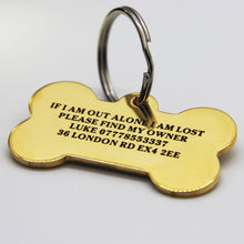 Load image into Gallery viewer, Personalised Engraved Stainless Dog Tag Cat Tag in UK
