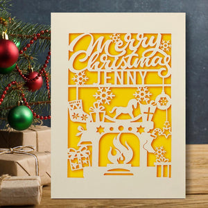 Personalised Merry Christmas Cards - EDSG