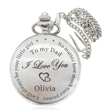 Load image into Gallery viewer, Personalised Pocket Watch Engraved Gift for Boy - EDSG
