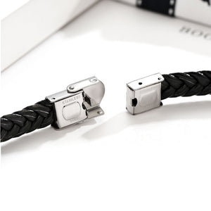 Personalised Engraved Leather Birthday Bracelet - EDSG