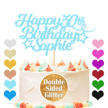 Load image into Gallery viewer, Personalised Birthday Cake Topper Any Age
