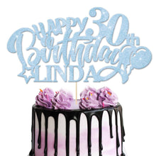 Load image into Gallery viewer, Personalised 40th Cake Topper Any Name Age - EDSG
