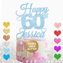 Load image into Gallery viewer, Personalised 60th Birthday Cake Topper for Boy - EDSG
