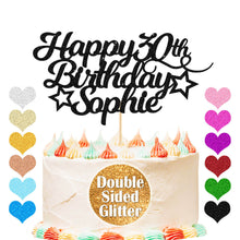 Load image into Gallery viewer, Personalised Birthday Cake Topper 13th 18th Any Age
