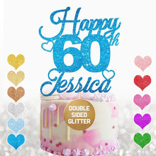 Load image into Gallery viewer, Personalised 60th Birthday Cake Topper for Boy - EDSG
