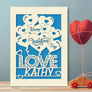 Personalised Valentine's Day Card - EDSG