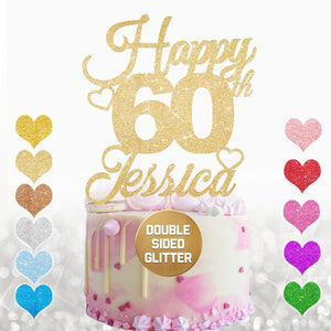 Personalised 60th Birthday Cake Topper for Boy - EDSG