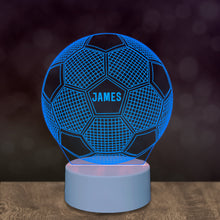 Load image into Gallery viewer, Personalised 7 Colours 3D LED Football Lamp Night Light - EDSG
