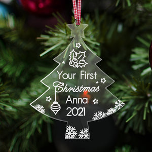 Personalised Baby's 1st Christmas Bauble - EDSG