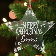 Load image into Gallery viewer, Personalised Christmas Decoration Bauble - EDSG
