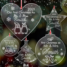 Load image into Gallery viewer, First Christmas as Mr &amp; Mrs - EDSG
