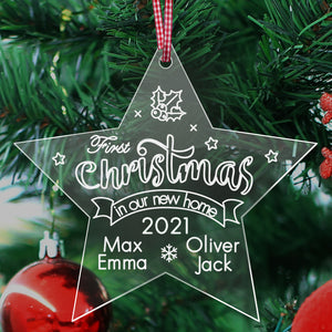Personalised 1st Christmas New Home Bauble - EDSG