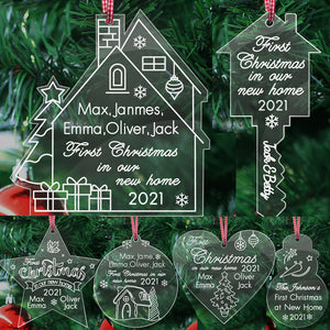 Personalised 1st Christmas New Home Bauble - EDSG