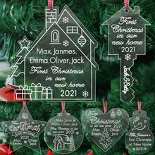 Load image into Gallery viewer, Personalised 1st Christmas New Home Bauble - EDSG

