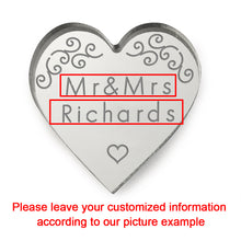 Load image into Gallery viewer, Personalised Wedding Favours Mr &amp; Mrs Any Text Wedding Bubbles Favours Love Heart Wedding Decorations Little Mini Gifts Tokens
