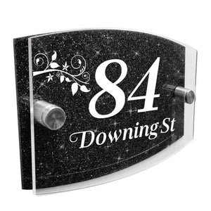 Personalised wall house & door numbers plaques