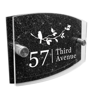 Personalised wall house & door numbers plaques