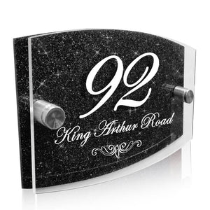Personalised wall house & door numbers plaques