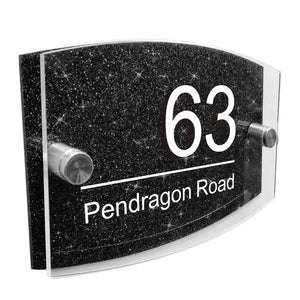 Personalised wall house & door numbers plaques