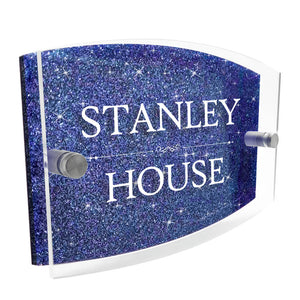 Personalised wall house & door numbers plaques