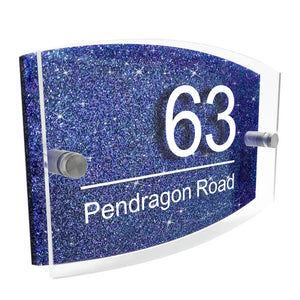 Personalised wall house & door numbers plaques