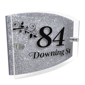 Personalised wall house & door numbers plaques