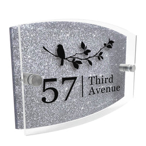 Personalised wall house & door numbers plaques