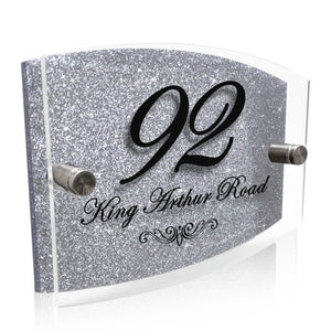 Personalised house numbers plaques house signs door number plaques for wall