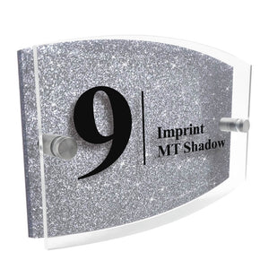 Personalised wall house & door numbers plaques