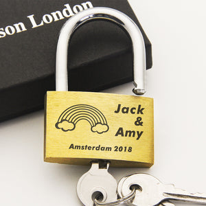 Present Personalised Engraved Padlock…