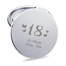 Load image into Gallery viewer, Personalised Handheld Mirror Birthday Gift with Butterfly - EDSG
