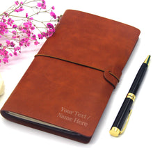 Load image into Gallery viewer, Personalised Leather Notebook A5 - EDSG
