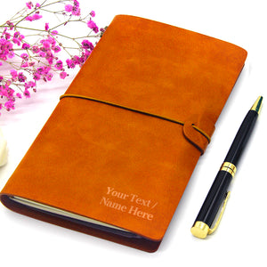 Personalised Leather Notebook A5 - EDSG