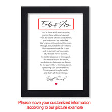 Load image into Gallery viewer, Personalised Gift for Her Best Friend Friendship Gift for BFF Funny Gifts for Him at Birthday Word Art Custom Any Names
