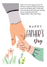 Load image into Gallery viewer, Personalised Gift for Dad Daddy Father Stepdad from Son Gift Idea for Fathers day Custom Gift for Him A4 Picture Frame for Happy Fathers Day
