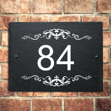 Load image into Gallery viewer, Personalised Natural Slate House Door Number - EDSG
