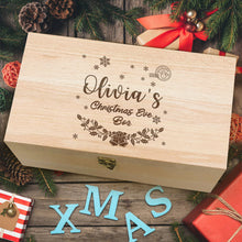 Load image into Gallery viewer, Personalised Christmas Wooden Box - EDSG
