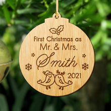 Load image into Gallery viewer, First Christmas as Mr &amp; Mrs - EDSG

