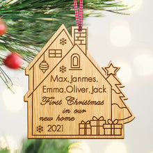 Load image into Gallery viewer, Personalised 1st Christmas New Home Bauble - EDSG
